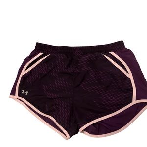 Under armour women’s athletic shorts purple size small